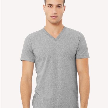 BELLA + CANVAS - Unisex Heather CVC V-Neck Tee - 3005CVC