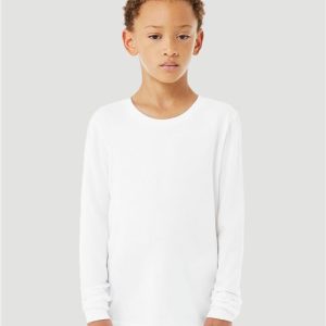BELLA + CANVAS - Youth Heather CVC Long Sleeve Tee - 3501YCVC