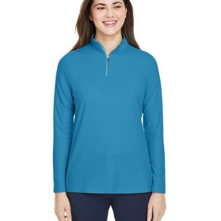 CORE365 - Women's Fusion ChromaSoft™ Pique Quarter-Zip Pullover - CE405W