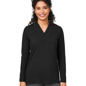 Devon & Jones - Women's Raleigh Shawl Collar Knit Top - DP121W