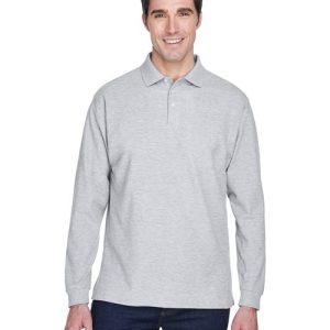 Devon & Jones - Men's Pima Piqué Long Sleeve Polo - D110