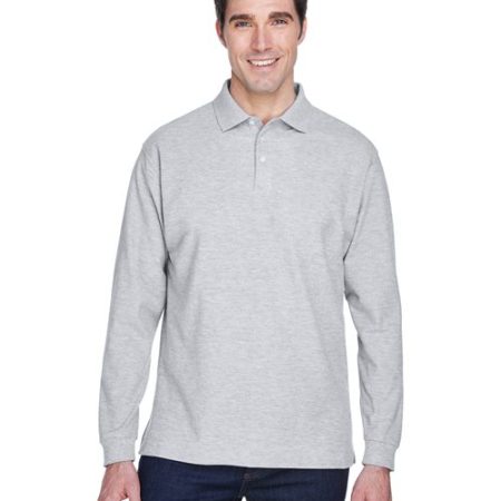 Devon & Jones - Men's Pima Piqué Long Sleeve Polo - D110