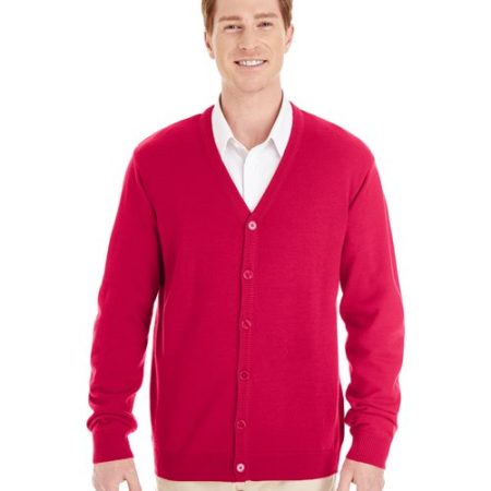 Harriton - Men's Pilbloc™ V-Neck Button Cardigan Sweater - M425