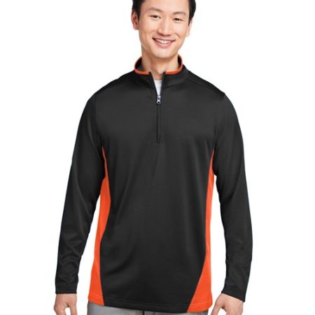 Harriton - Men's Flash Snag Protection Plus IL Colorblock Quarter-Zip Pullover - M786