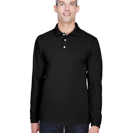 Harriton - Men's Easy Blend™ Long Sleeve Polo - M265L