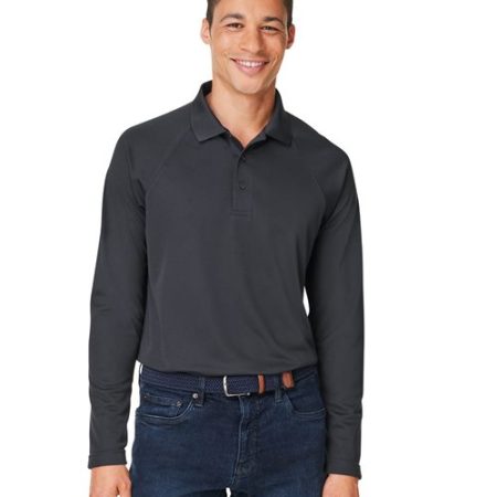 Harriton - Men's Charge Snag and Soil Protect Long Sleeve Polo - M208L