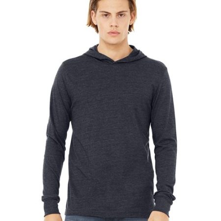 BELLA + CANVAS - Jersey Hooded Long Sleeve Tee - 3512