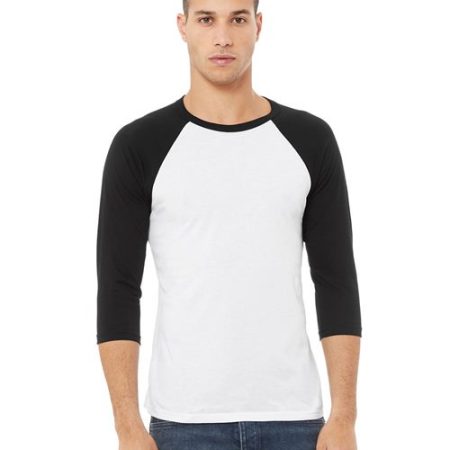 BELLA + CANVAS - Three-Quarter Sleeve Baseball Tee - 3200