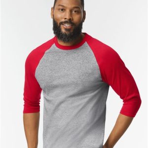 Gildan - Heavy Cotton™ Raglan Three-Quarter Sleeve T-Shirt - 5700