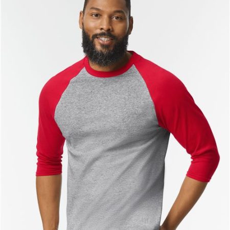 Gildan - Heavy Cotton™ Raglan Three-Quarter Sleeve T-Shirt - 5700