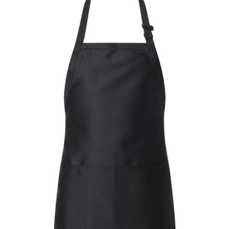 Q-Tees - Full-Length Apron with Pouch Pocket - Q4250