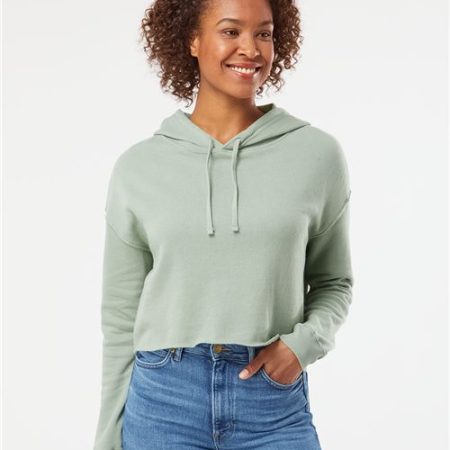 Independent Trading Co. - Women’s Lightweight Crop Hooded Sweatshirt - AFX64CRP