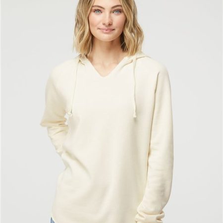 Independent Trading Co. - Women’s Lightweight California Wave Wash Hooded Sweatshirt - PRM2500