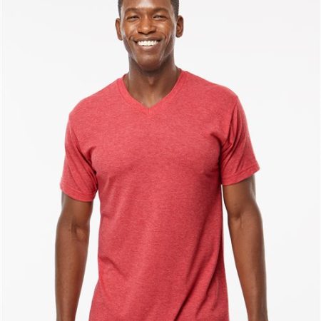 M&O - Deluxe Blend V-Neck T-Shirt - 3543