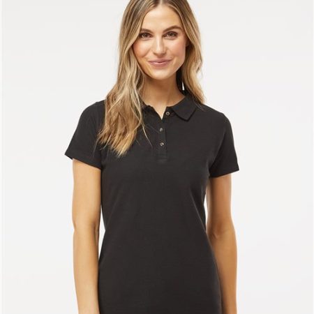 M&O - Women's Ringspun Pique Polo - 7600